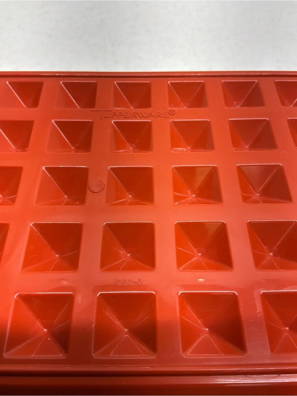 Vintage Tupperware Deli Meat Keeper Paprika Red with Lid Made in USA Drain